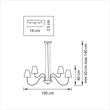 Люстра Lightstar Diafano 758162-2