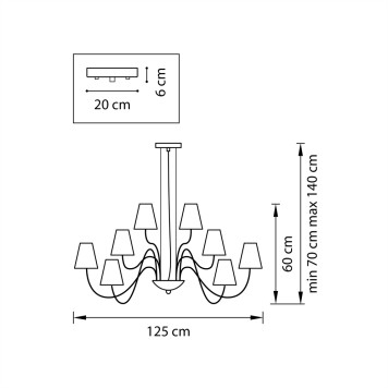 Люстра Lightstar Diafano 758217-3