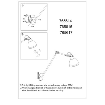 Бра Lightstar Loft 765616-2
