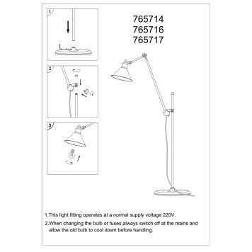 Торшер Lightstar Loft 765714-3