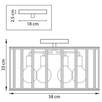 Светильник потолочный Lightstar Genni 798281-7