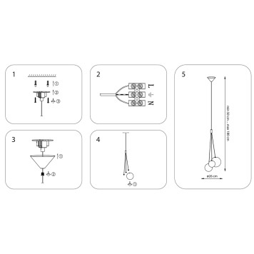 Люстра Lightstar Sferetta 801030-5