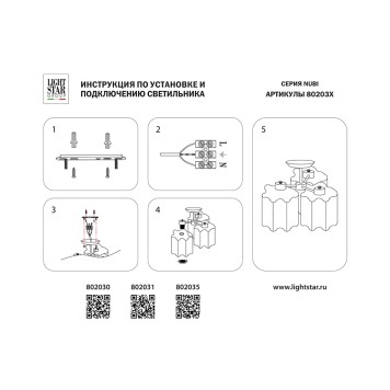 Светильник потолочный Lightstar Nubi 802030-2