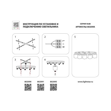 Светильник потолочный Lightstar 802091-5