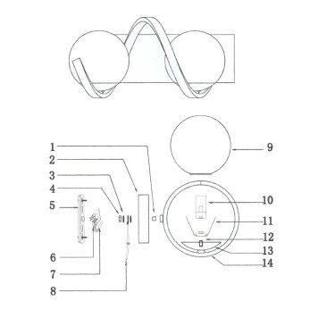 Бра Lightstar Globo 803627-3