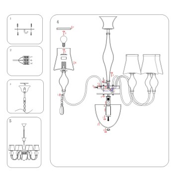 Люстра Lightstar Escica 806080-2