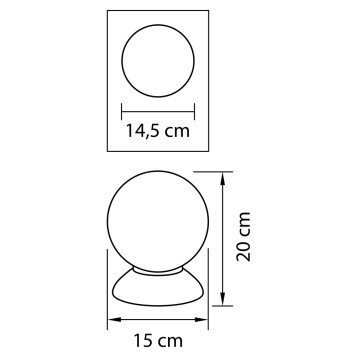 Лампа настольная Lightstar Globo 813914-2