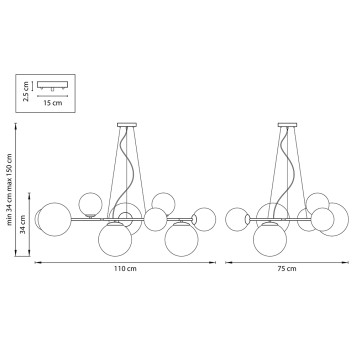 Люстра Lightstar Globo 815097-10