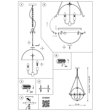 Люстра Lightstar Modena 816044-9