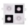 Светильник точечный Lightstar Domino Quadro MR16 D54606070607