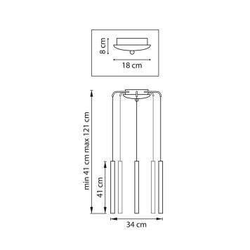 Люстра Lightstar Tubo L5T747243-6