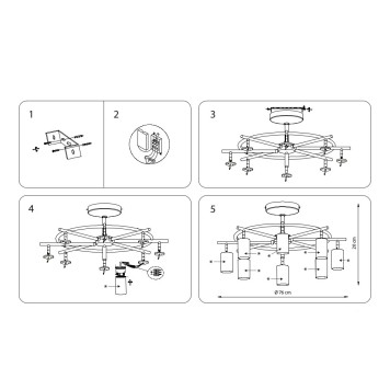 Светильник потолочный Lightstar Rullo LR718408-2