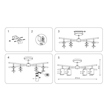 Светильник потолочный Lightstar Rullo LR728374864-3