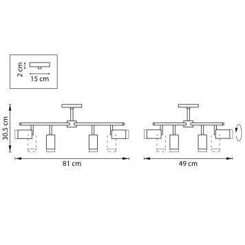 Светильник потолочный Lightstar Rullo LR7283780-2