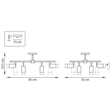 Светильник потолочный Lightstar Rullo LR7283781-1