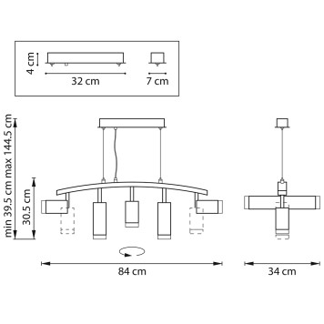 Люстра Lightstar Rullo LR7353638720-3