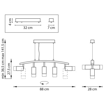 Люстра Lightstar Rullo LR7353651-3