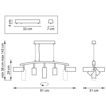 Люстра Lightstar Rullo LR735372873-3