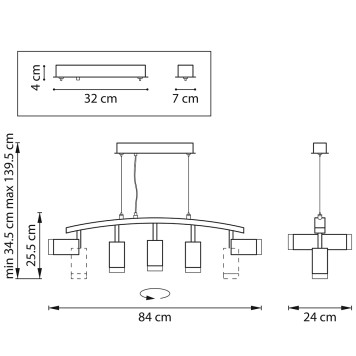 Люстра Lightstar Rullo LR7353733620-3