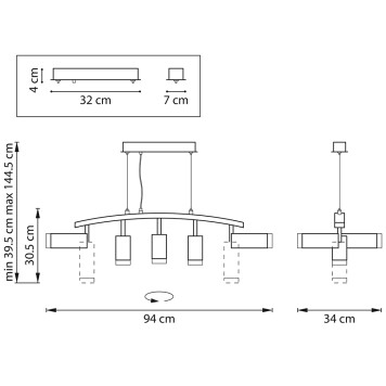 Люстра Lightstar Rullo LR7358623730-3