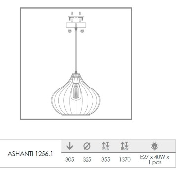 Люстра Lucia Tucci Ashanti 1256.1-3
