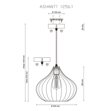Люстра Lucia Tucci Ashanti 1256.1-4