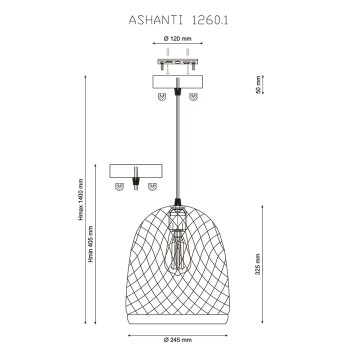 Люстра Lucia Tucci Ashanti 1260.1-3