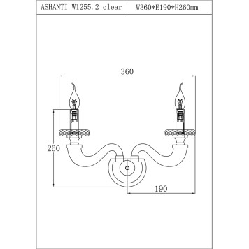 Бра Lucia Tucci Ashanti W1255.2 clear-1