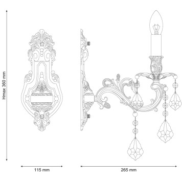 Бра Lucia Tucci Barletta W122.1 antique-1