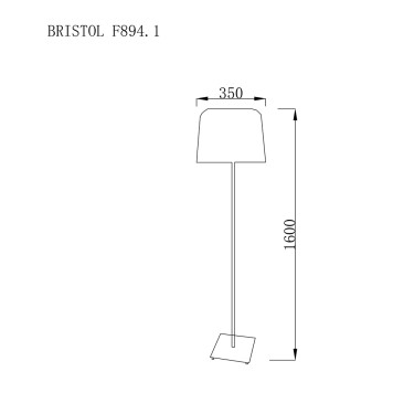 Торшер Lucia Tucci Bristol F894.1-4