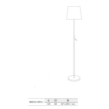 Торшер Lucia Tucci Bristol F895.1-2