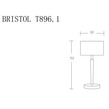 Лампа настольная Lucia Tucci Bristol T896.1-3