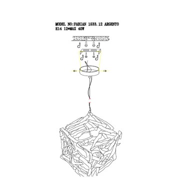 Люстра Lucia Tucci Fabian 1532.12 ORO-3