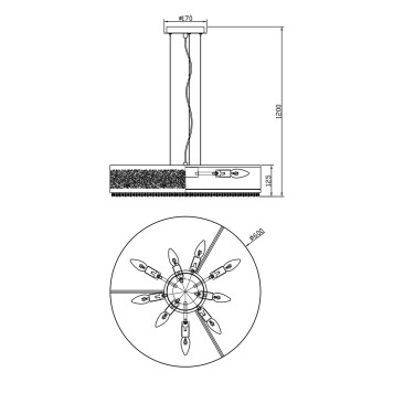 Люстра Lucia Tucci Fabian 1552.9 gold-1