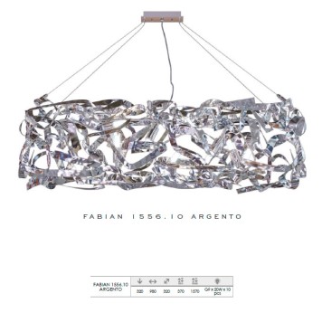 Люстра Lucia Tucci Fabian 1556.10 ARGENTO-2