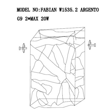 Бра Lucia Tucci Fabian W1535.2 ARGENTO-2