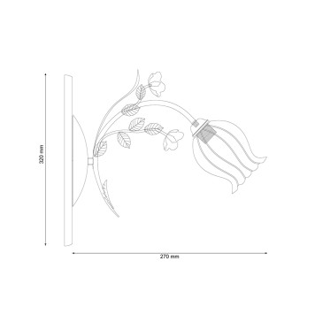 Бра Lucia Tucci Fiori di rose W106.1-2