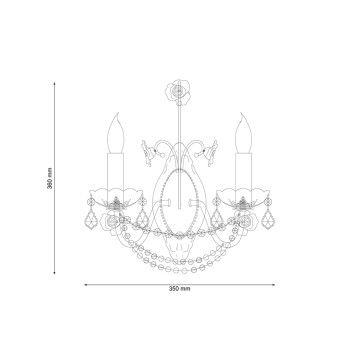 Бра Lucia Tucci Fiori di rose W186.2-2