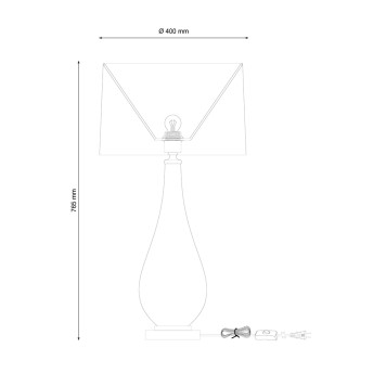 Лампа настольная Lucia Tucci Harrods T932.1-1