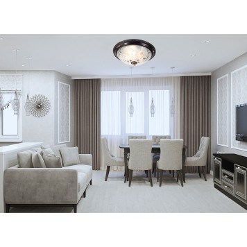 Светильник потолочный Lucia Tucci Lugo 142.3 R40 brown-2