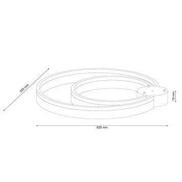 Светильник потолочный Lucia Tucci Modena 171.2 LED-1