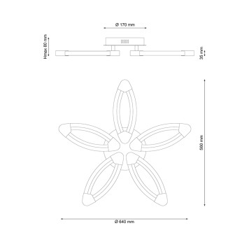 Светильник потолочный Lucia Tucci Modena 183.5 LED-1