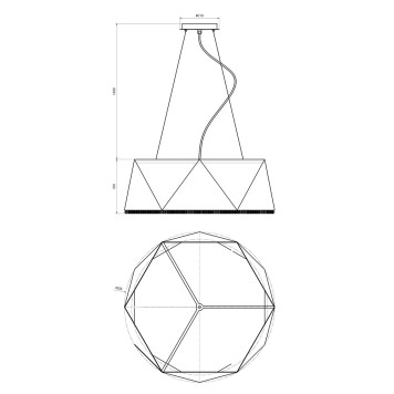 Люстра Lucia Tucci Moon 4670.9 black-1