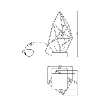 Лампа настольная Lucia Tucci Naomi T4750.1 gold-1