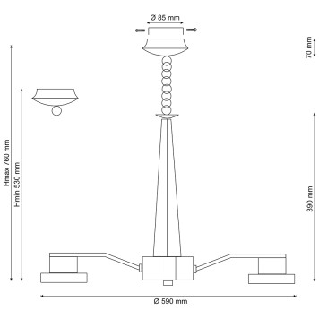 Люстра Lucia Tucci Natura 070.6 Led-1