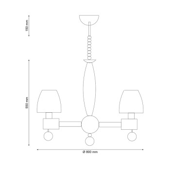 Люстра Lucia Tucci Natura 088.8-1