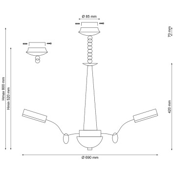 Люстра Lucia Tucci Natura 156.8-2
