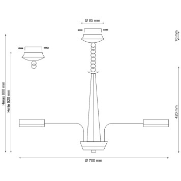 Люстра Lucia Tucci Natura 157.8-1