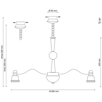 Люстра Lucia Tucci Natura 159.8-1