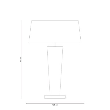 Лампа настольная Lucia Tucci Pelle Bianca T119.1-1
